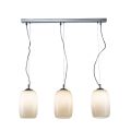 Lustre vénitien à trois lumières en verre soufflé, fabriqué en Italie - Soffio