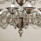 Lustre artisanal à 18 lumières en verre de Venise, fabriqué en Italie - Margherita Viadurini