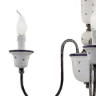 Lustre artisanal en céramique et laiton antique - Sanremo Viadurini