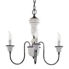 Lustre artisanal en céramique et laiton antique - Sanremo Viadurini