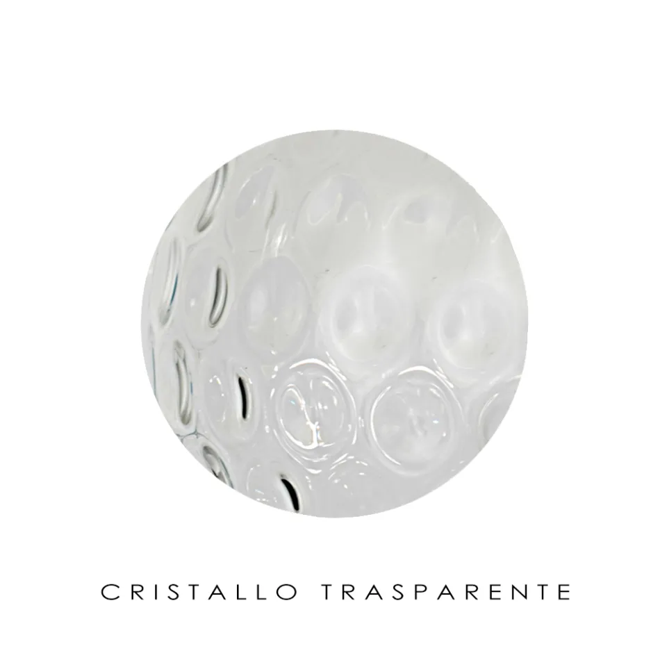 Lustre artisanal en verre et métal de Venise - Bolle Balloton Viadurini