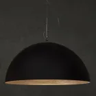 Lustre bicolore en Laprene et Nebulite - Mezza Luna par In-es.artdesign Viadurini