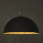Lustre bicolore en Laprene et Nebulite - Mezza Luna par In-es.artdesign Viadurini