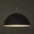 Lustre bicolore en Laprene et Nebulite - Mezza Luna par In-es.artdesign Viadurini