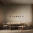 Lustre à 2 lumières en différentes finitions fabriqué en Italie - Lady Viadurini