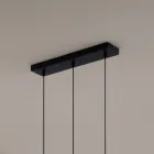 Lustre à 3 LED en aluminium thermolaqué et câble réglable - Buxus Viadurini