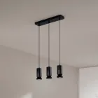 Lustre à 3 LED en aluminium thermolaqué et câble réglable - Buxus Viadurini