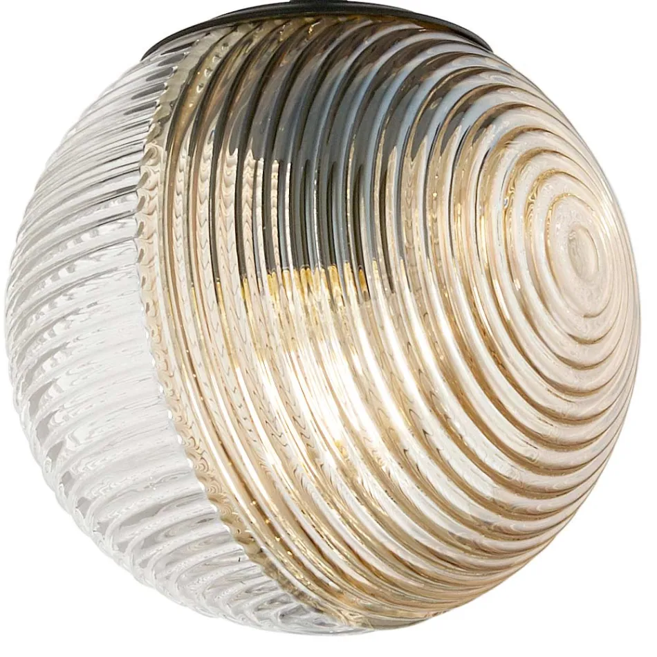 Lustre à 3 lumières en verre soufflé en forme de sphère fabriqué en Italie - Prilla Viadurini