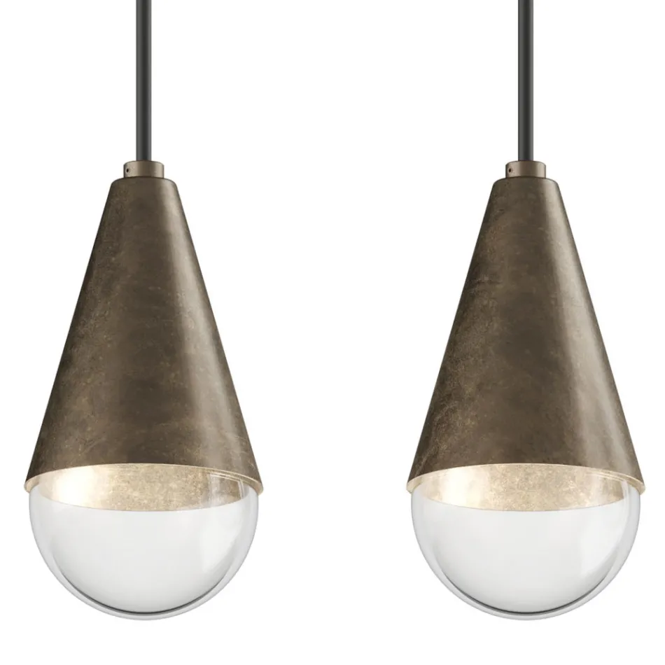 Lustre à 5 lumières en fer et verre fabriqué en Italie - Nuageux Viadurini