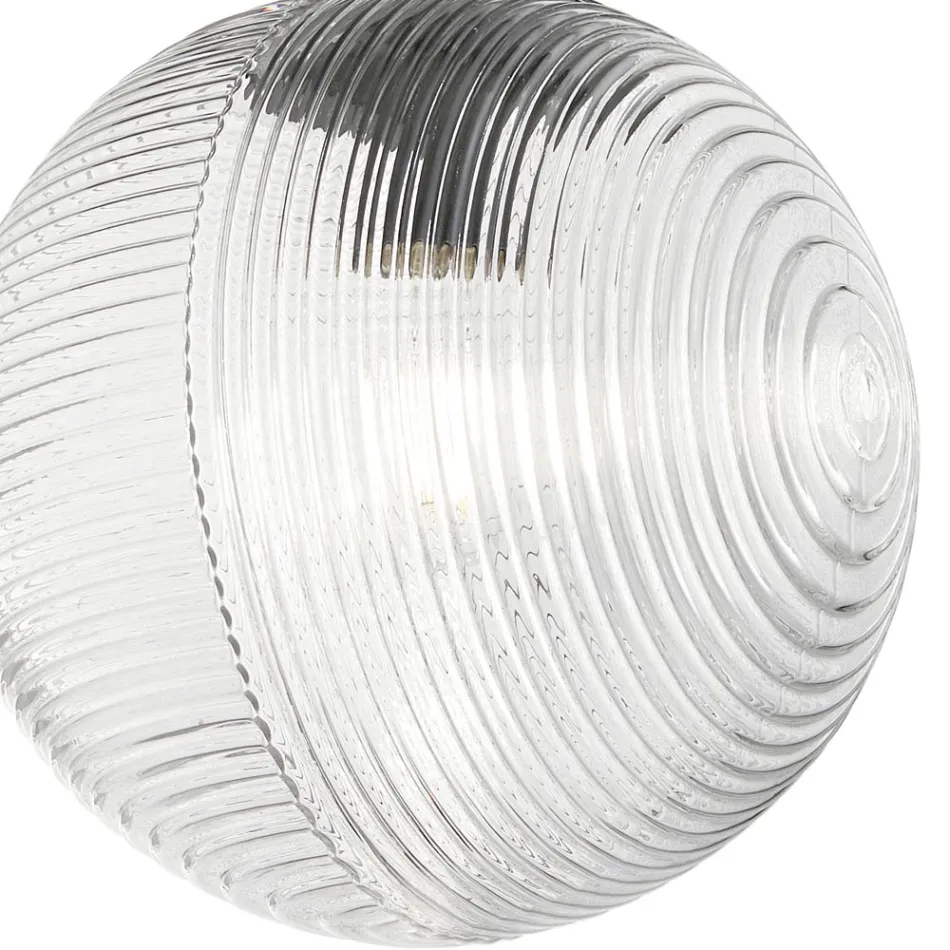 Lustre à 6 lumières en verre soufflé en forme de sphère fabriqué en Italie - Prilla Viadurini