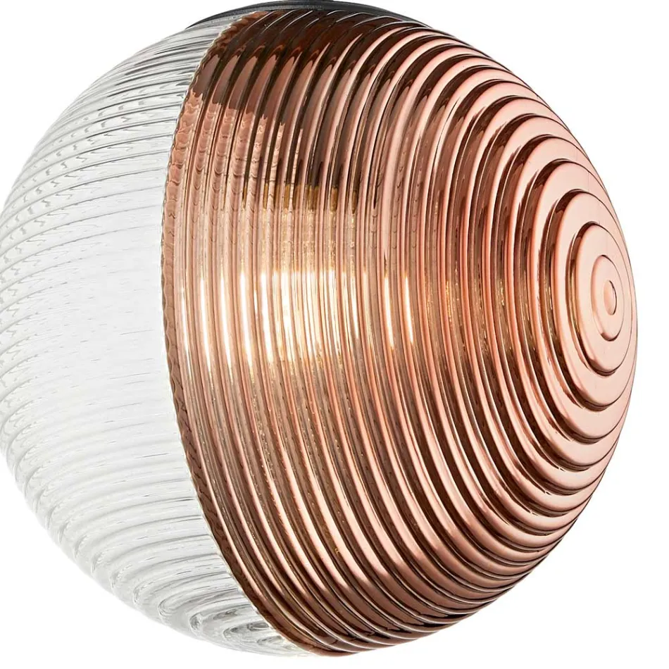 Lustre à 8 lumières en verre soufflé en forme de sphère fabriqué en Italie - Prilla Viadurini