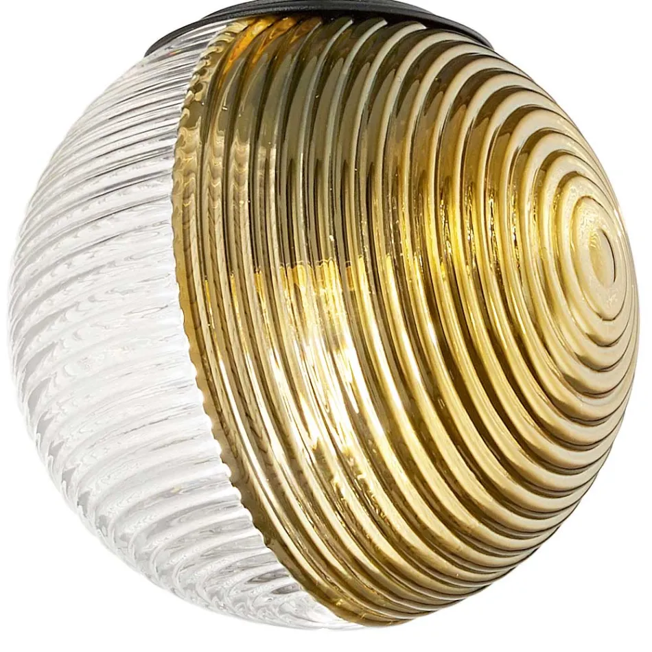 Lustre à 8 lumières en verre soufflé en forme de sphère fabriqué en Italie - Prilla Viadurini