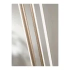 Lustre à 8 lumières LED en métal peint doré et câbles réglables - Orange Viadurini