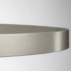 Lustre avec corps en verre et 6 cercles en aluminium - Clara Viadurini