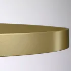 Lustre avec corps en verre et 6 cercles en aluminium - Clara Viadurini