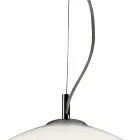 Lustre décentralisé avec petites et grandes lampes en verre, fabriqué en Italie - Elisia Viadurini