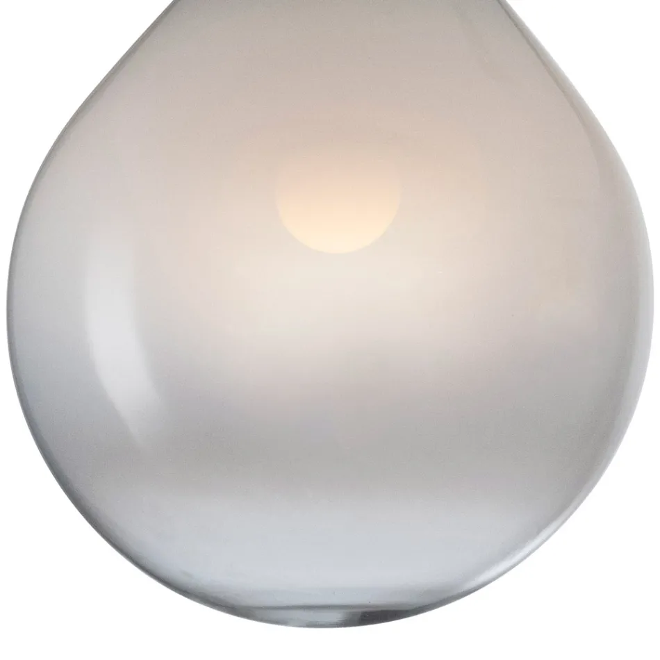 Lustre décentré en verre soufflé à la main, fabriqué en Italie - Iride Viadurini