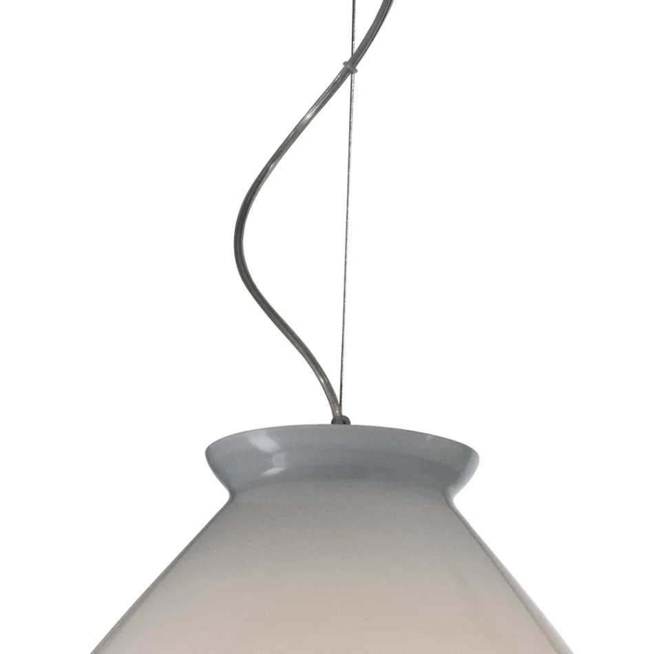 Lustre décentré en verre soufflé à la main, fabriqué en Italie - Iride Viadurini
