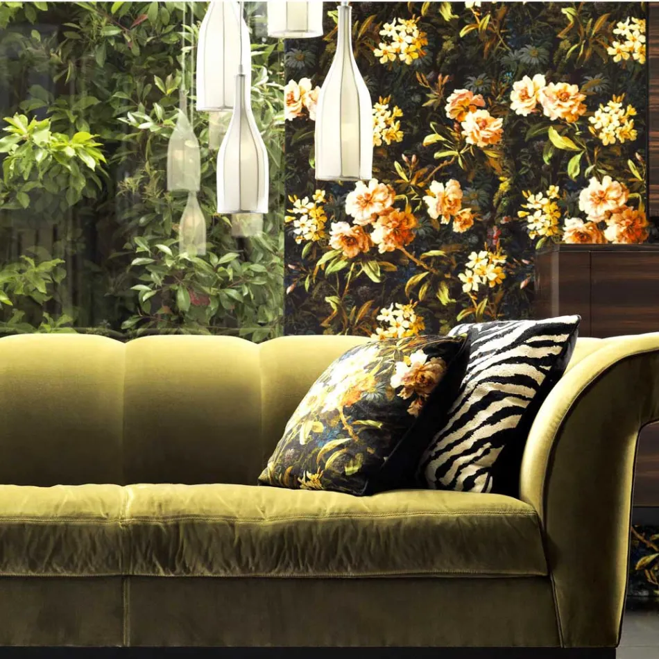 Suspension design Grilli Mathusalem faite en Italie, avec 6 abat-jours Viadurini