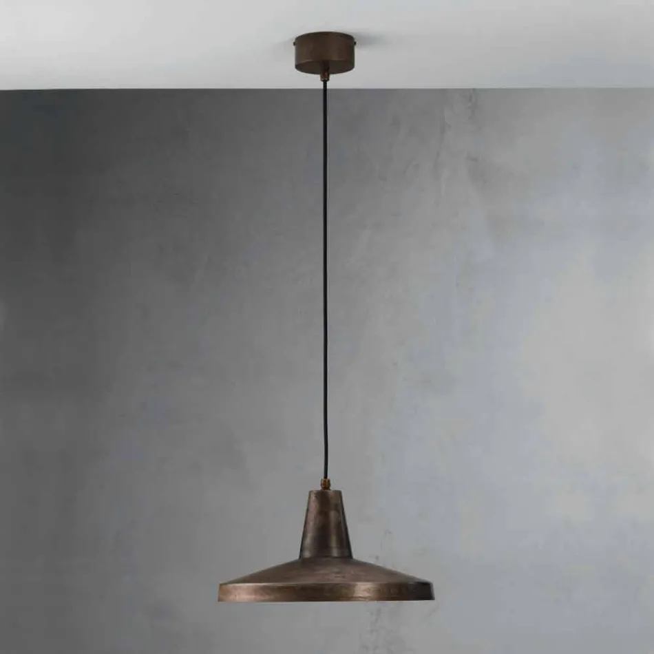 style design industriel lustre en fer antique Monica Viadurini