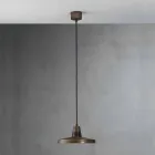 style design industriel lustre en fer antique Monica Viadurini