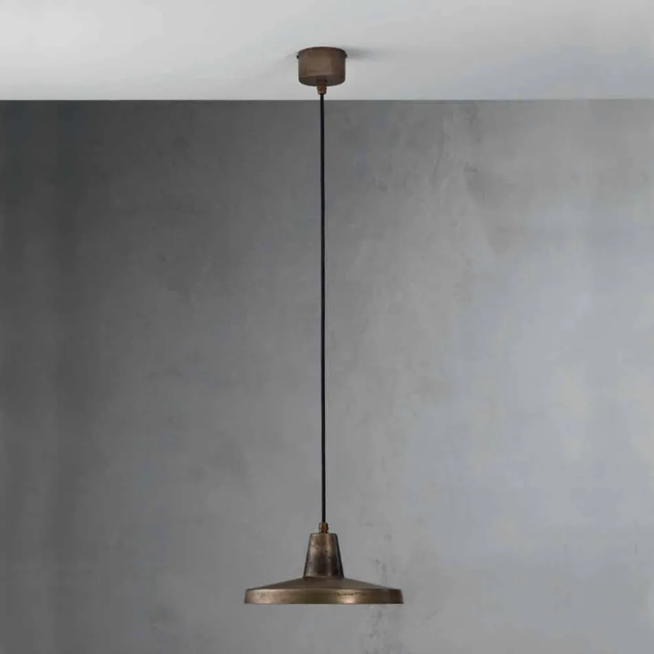 style design industriel lustre en fer antique Monica Viadurini