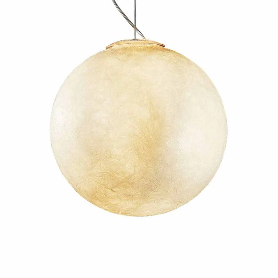 Lustre design moderne In-es.artdesign Lune blanche en nébulite Viadurini