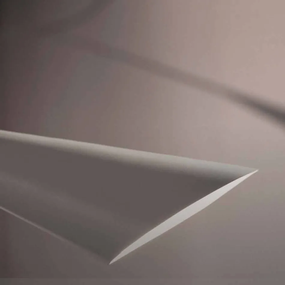 Lustre en acier peint blanc fait à la main Made in Italy - Elica Viadurini