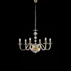 Lustre en verre et strass fabriqué en Italie pour la décoration intérieure - Madrid Viadurini