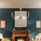 Lustre en verre et strass fabriqué en Italie pour la décoration intérieure - Madrid Viadurini