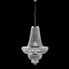 Lustre en fer et or orné de strass, fabriqué en Italie, pour la décoration intérieure - Autriche Viadurini