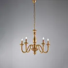 Lustre en bois fabriqué en Italie pour la décoration intérieure - Sienne Viadurini