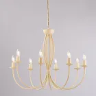 Lustre en métal blanc pour illuminer des espaces raffinés – Roccia Viadurini