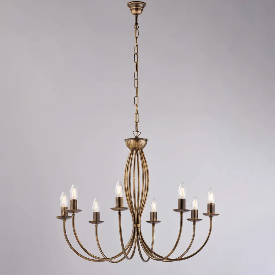 Lustre en métal blanc pour illuminer des espaces raffinés – Roccia Viadurini