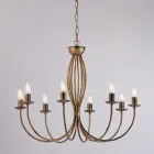 Lustre en métal blanc pour illuminer des espaces raffinés – Roccia Viadurini