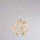 Lustre en métal avec pendentifs en cristal pour intérieurs élégants – Orchidea Viadurini