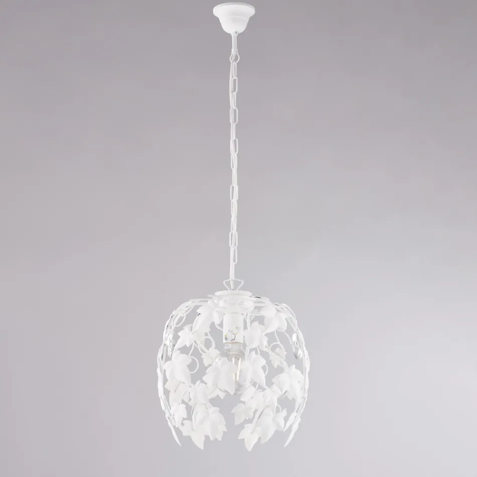 Lustre en métal avec pendentifs en cristal pour intérieurs élégants – Orchidea Viadurini