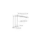 Lustre en métal avec différentes finitions, fabriqué en Italie - Mira Viadurini