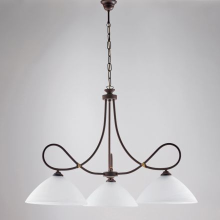 Un lustre en métal et céramique blanche pour sublimer votre intérieur – Eclipse Viadurini