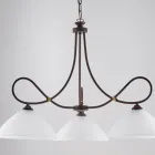 Un lustre en métal et céramique blanche pour sublimer votre intérieur – Eclipse Viadurini
