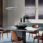 Lustre en métal avec diffuseur en plexiglas à micro-points - Nora Viadurini