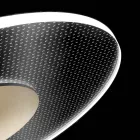 Lustre en métal avec diffuseur en plexiglas à micro-points - Nora Viadurini