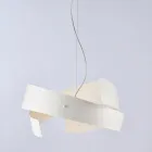 Astéroïde : Un lustre en métal noir et en verre pour les espaces modernes. Viadurini