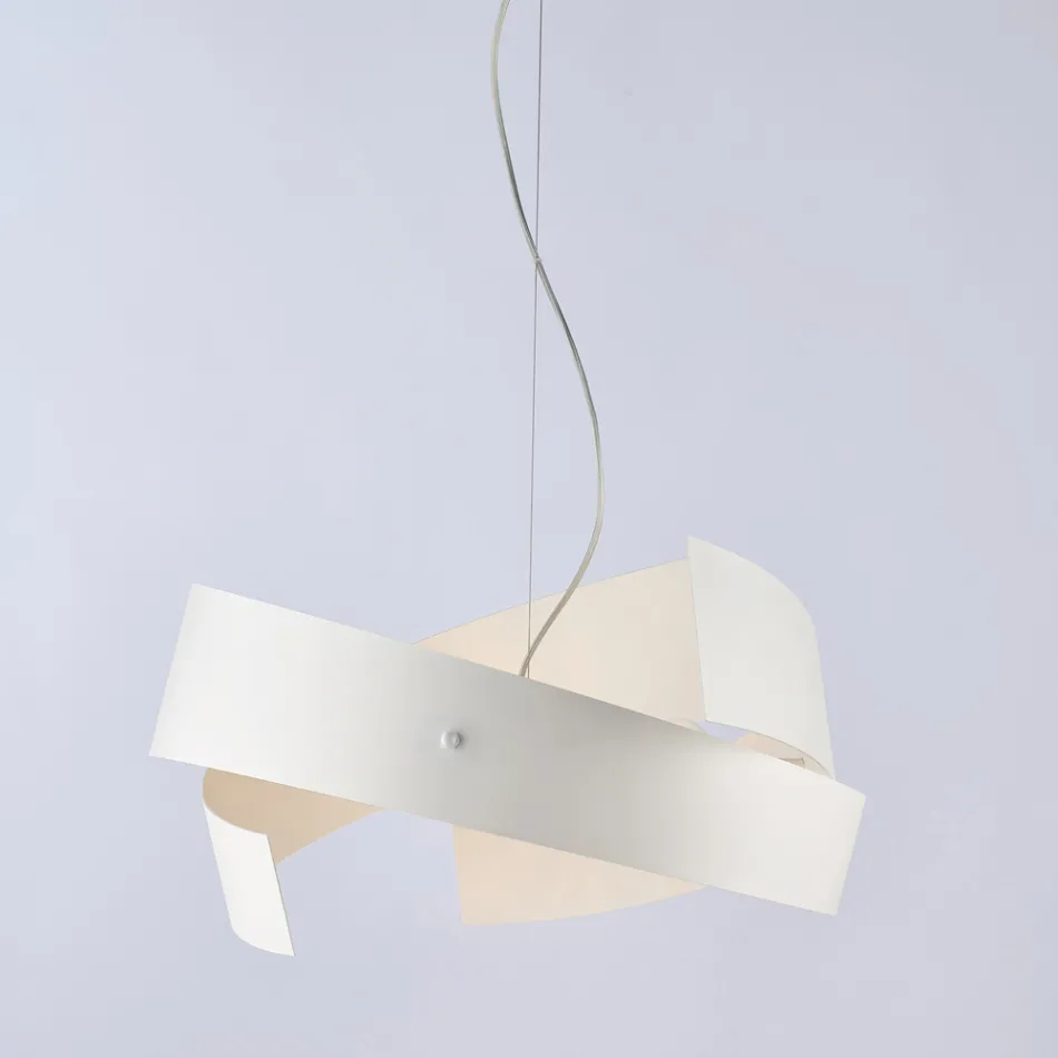 Astéroïde : Un lustre en métal noir et en verre pour les espaces modernes. Viadurini