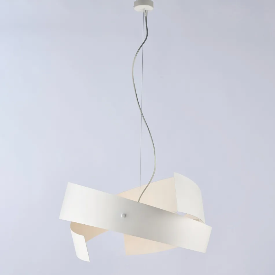 Astéroïde : Un lustre en métal noir et en verre pour les espaces modernes. Viadurini