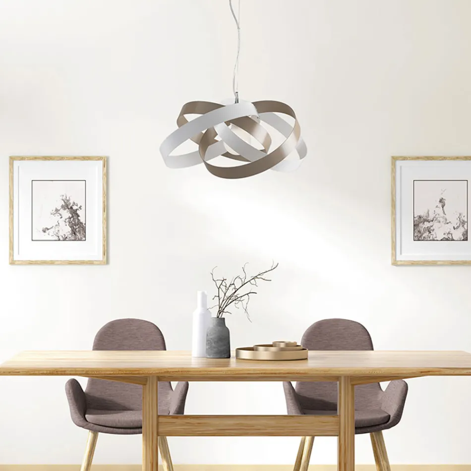 Lustre en métal et verre pour illuminer élégamment les intérieurs – Rosmarino Viadurini