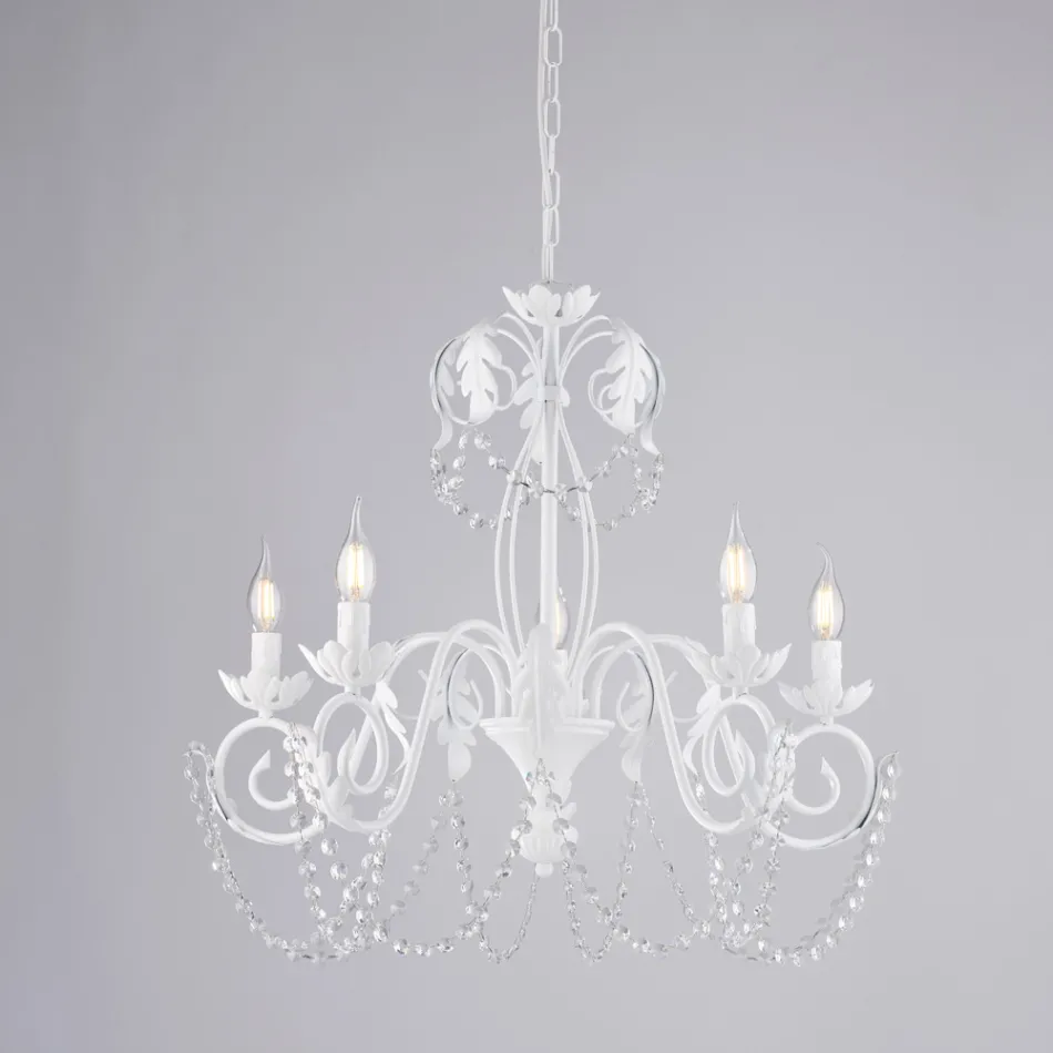 Lustre en métal pour des intérieurs lumineux et accueillants – Perla Viadurini