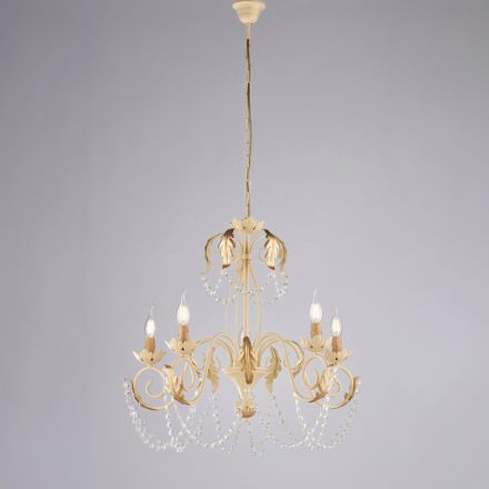 Lustre en métal pour des intérieurs lumineux et accueillants – Perla Viadurini