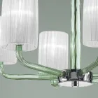 Lustre en Verre de Venise et Métal Fait à la Main en Italie - Graham Viadurini