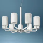 Lustre en Verre de Venise et Métal Fait à la Main en Italie - Graham Viadurini